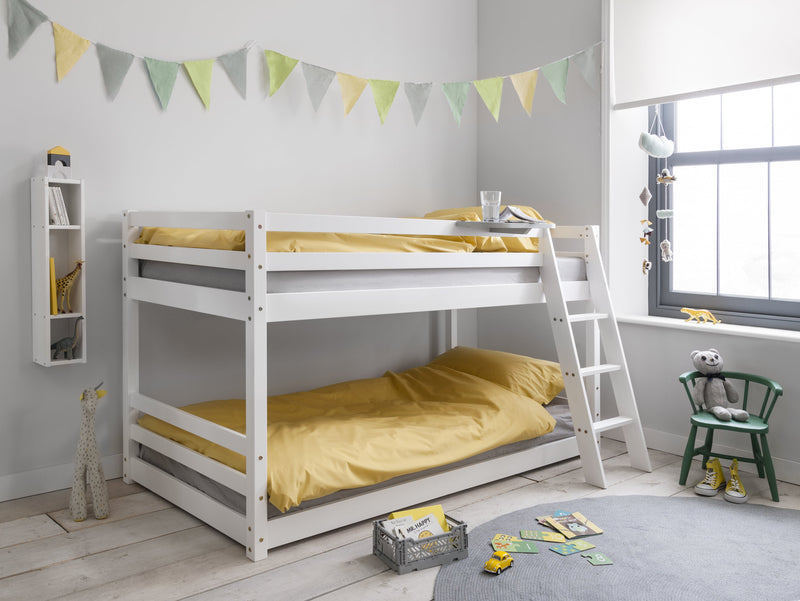 Hilda Cabin Bed with Bunk Underbed and Play Area in Classic White