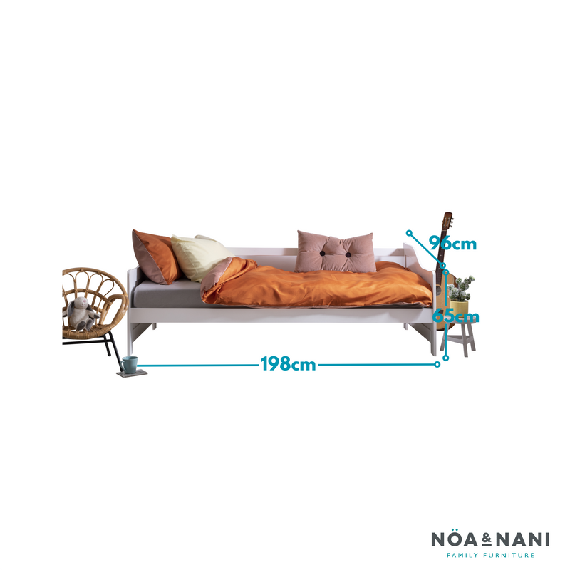 Hove Day Bed Frame in White