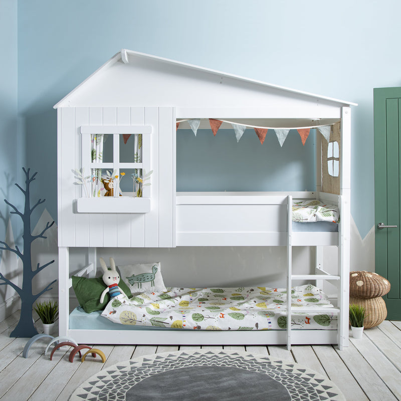 Window & Flower Trough Accessory for Treehouse Bed in White