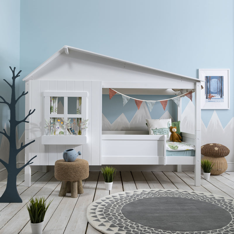 Inka Treehouse Bed Low in Classic White