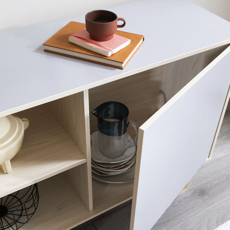 Järstorp TV Unit in Grey & Oak Finish