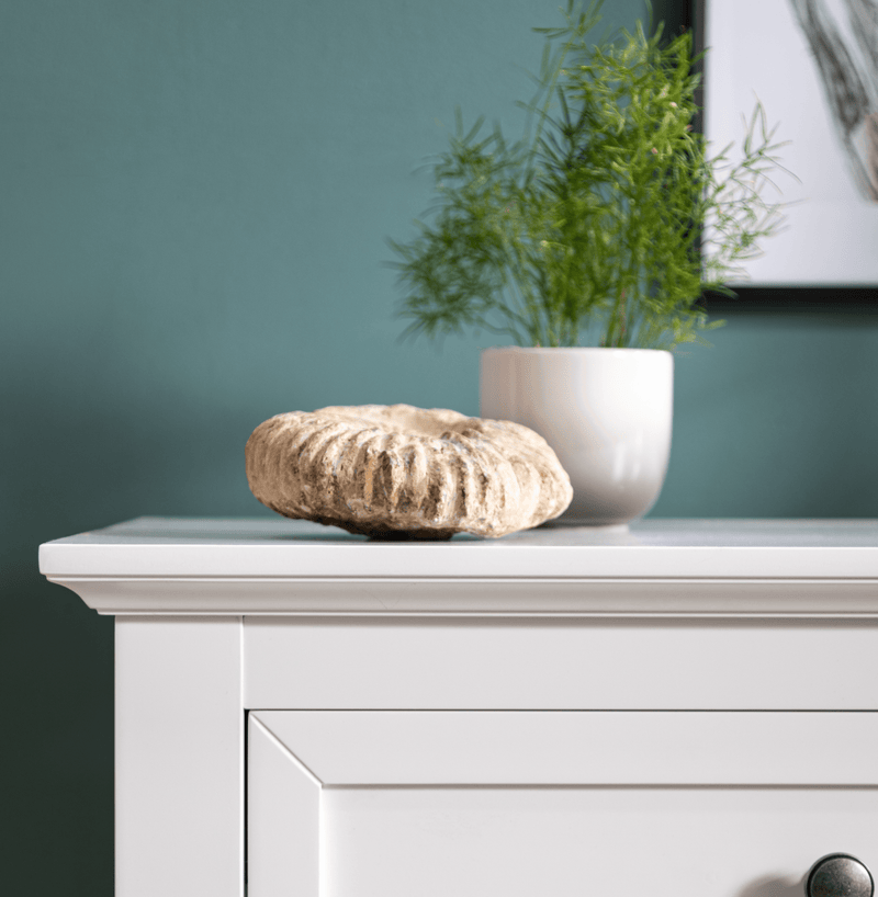 Karlstad Chest of Drawers 3 Drawer Wide in Classic White