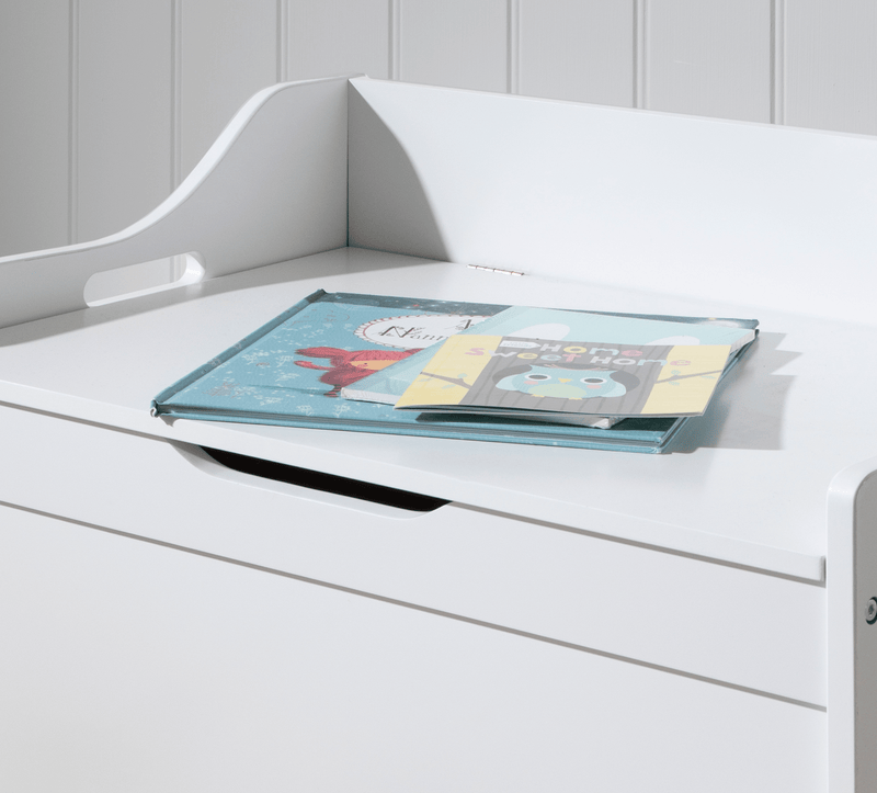 Lola Toy Box Toy Storage Organiser in Classic White