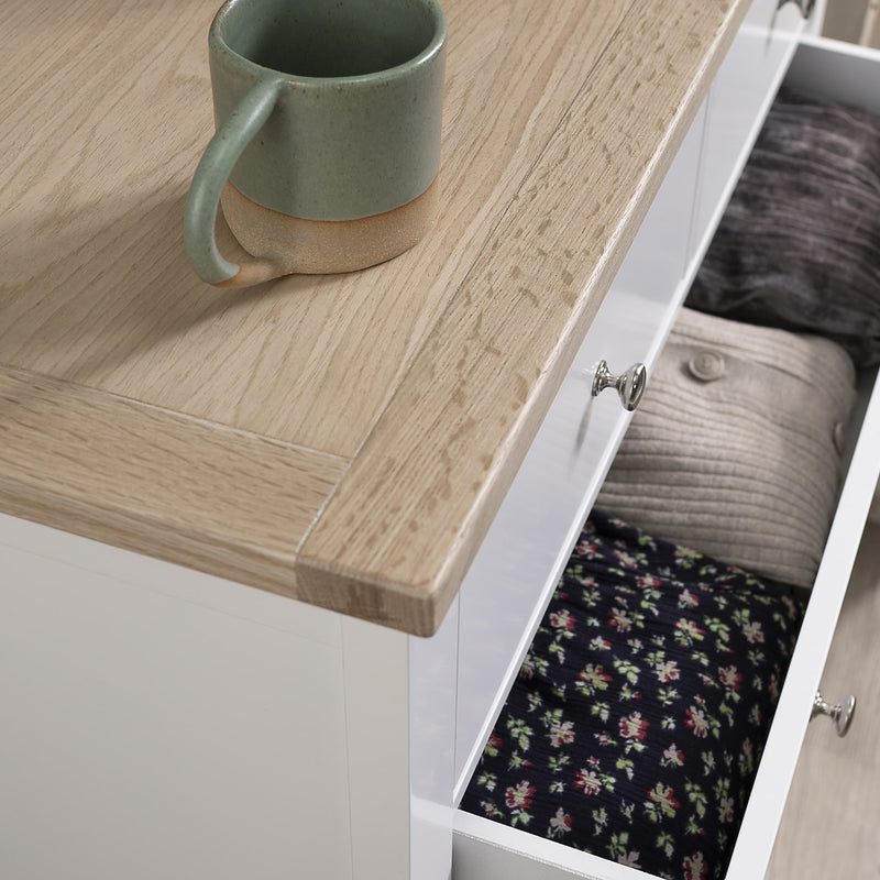 Leines 2+3 Chest of Drawers in White & Oak
