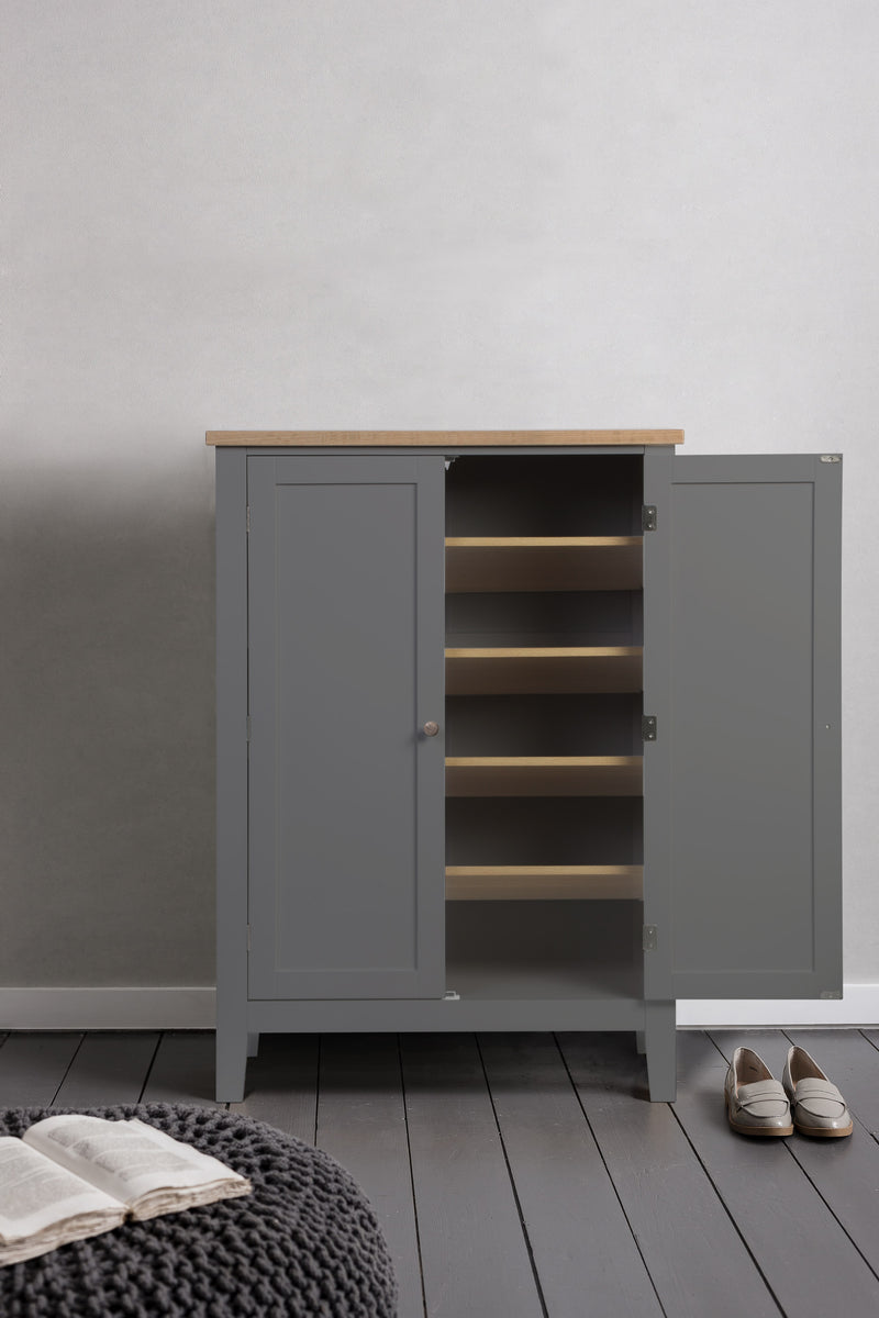 Jäkkvik Shoe Storage Cabinet in Charcoal Grey