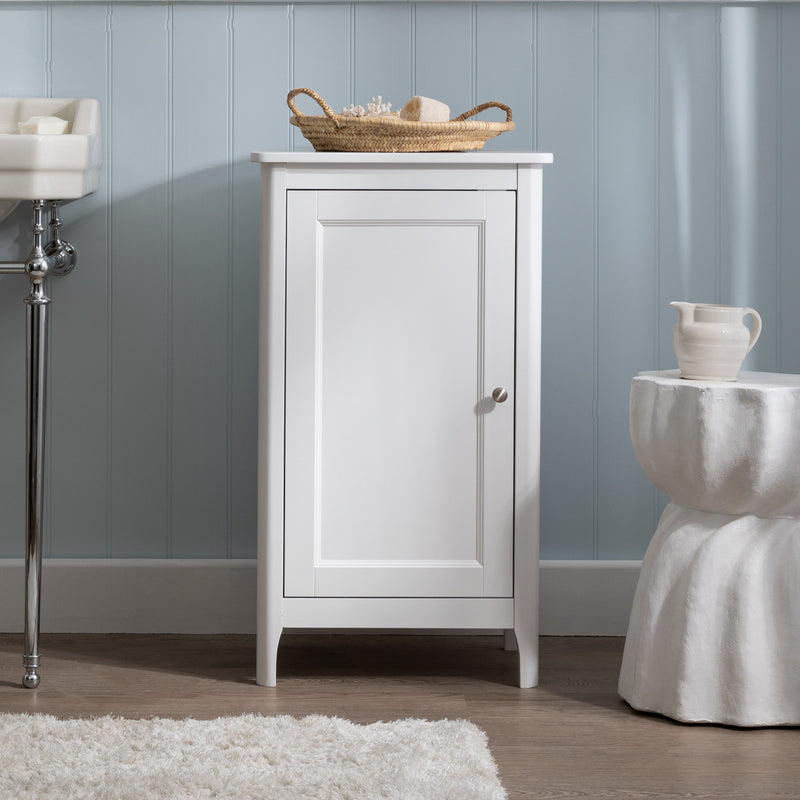 Lillestrom Single Door Bathroom Cabinet in White