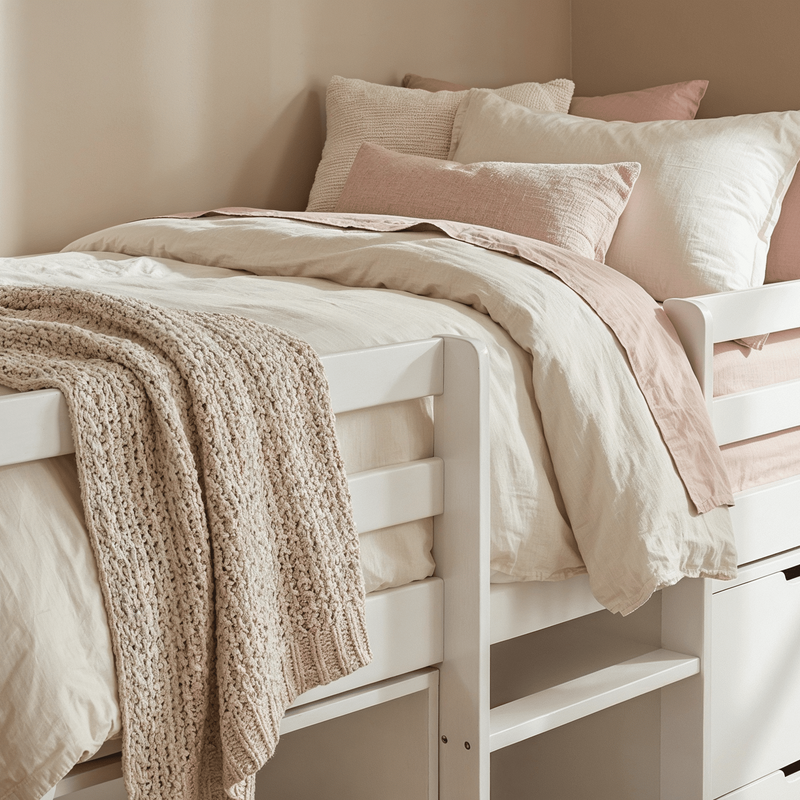 Mira Sleepstation Single Cabin Bed in White