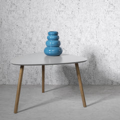 Malme Extra Large Side Table in Chalk Grey and Natural Pine