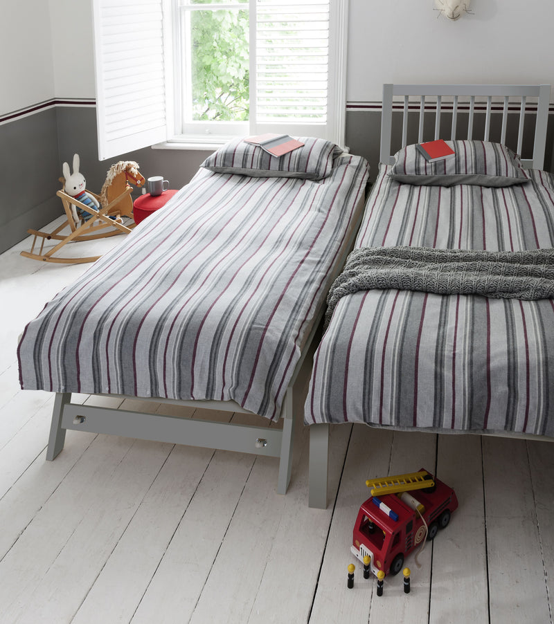 Matheus Pull out Trundle Spacesaver Bed in Silk Grey
