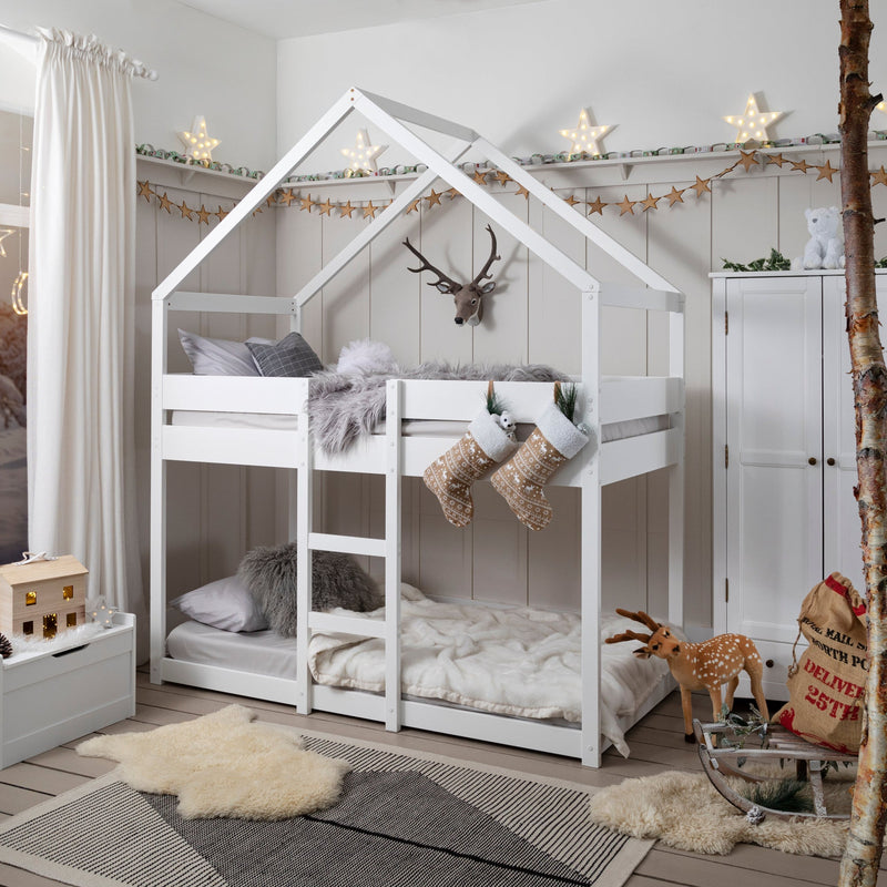 Sofie Bunk Bed House Cabin in White