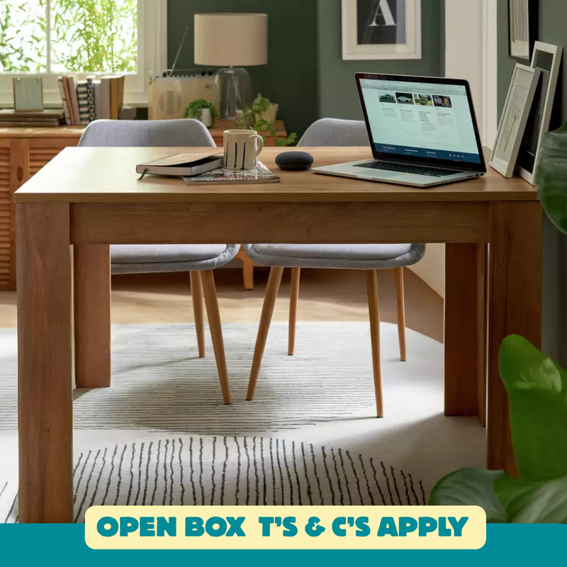 4 Seater Dining Table - Oak Effect 17928532 (OpenBox- See T's & C's for details)