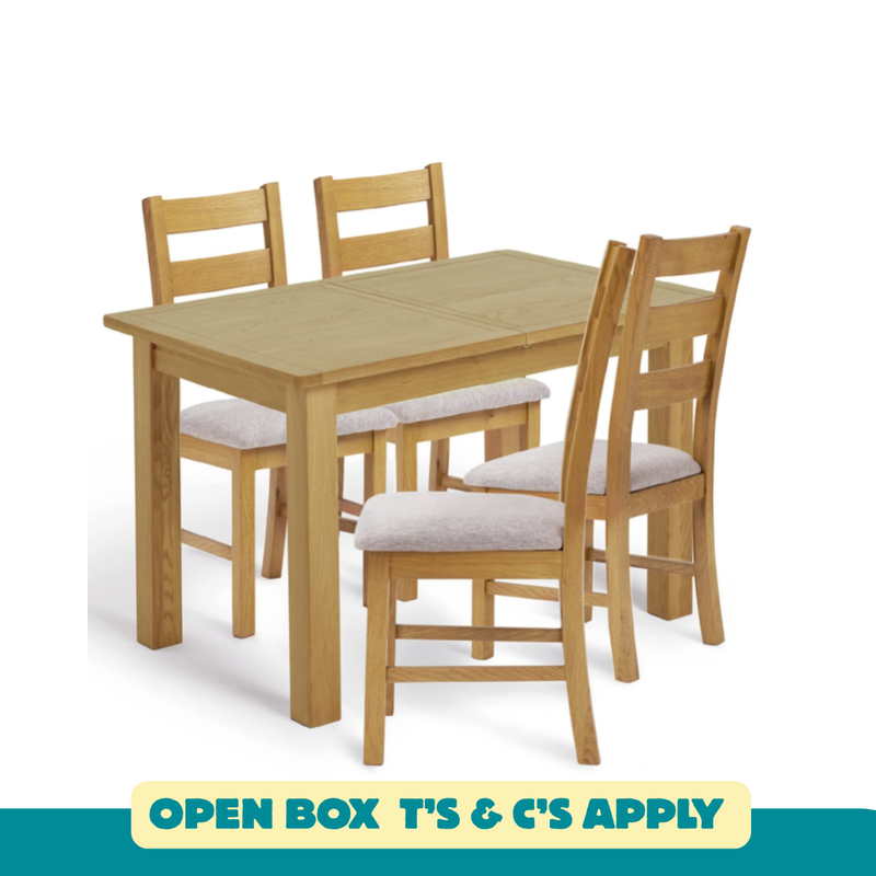 Ashwell Oak Dining Table ONLY 13181328 (OpenBox- See T's & C's for details)