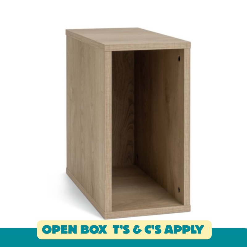 Habitat Rubrics Modular Single Small Shelf Unit - Oak (OpenBox- See T's & C's for details)