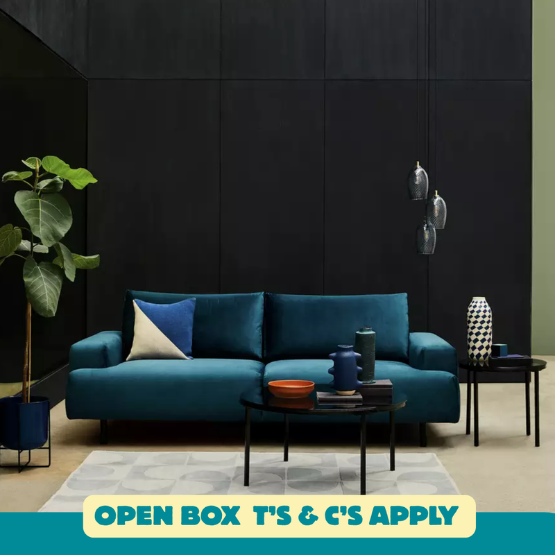 Julien Velvet 3 Seater Sofa - Natural 19520127 (OpenBox- See T's & C's for details)