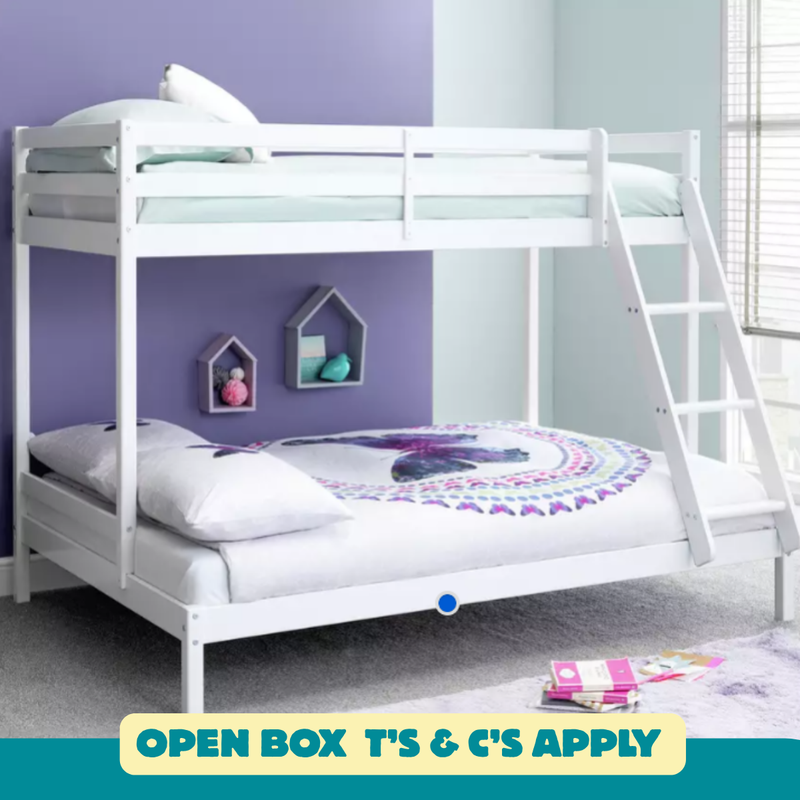 Kaycie Triple Bunk Bed Frame - White 11709939 (OpenBox- See T's & C's for details)