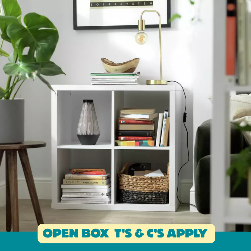 Squares Plus 4 Cube Storage Unit - White 16318576 (OpenBox- See T's & C's for details)