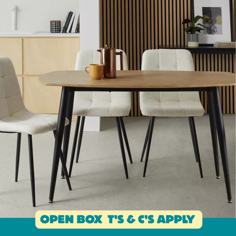 Cobin 4 Seater Dining Table - Natural 17049325 (OpenBox- See T's & C's for details)