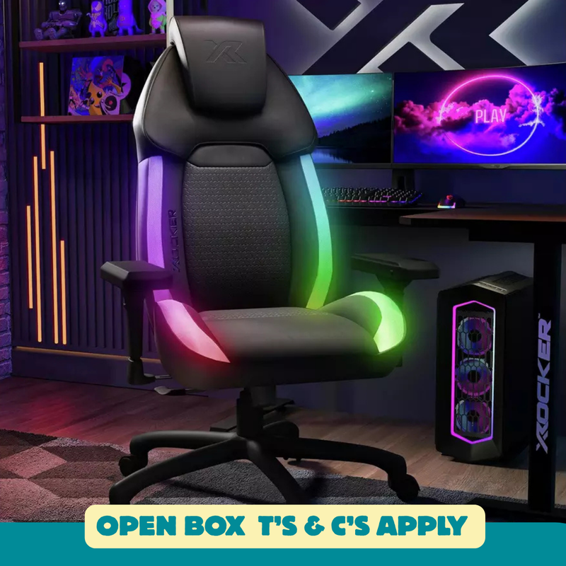 Sparta RGB Gaming Chair - Black 17467017 (OpenBox- See T's & C's for details)