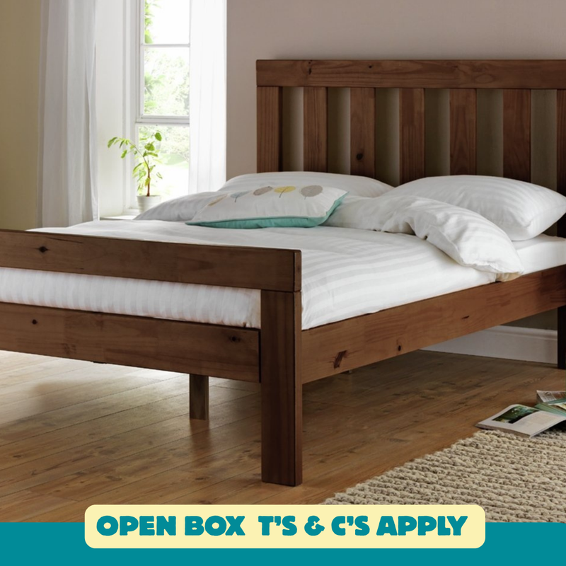 Chile Kingsize Wooden Bed Frame - Dark Wood 14987260 (OpenBox- See T's & C's for details)