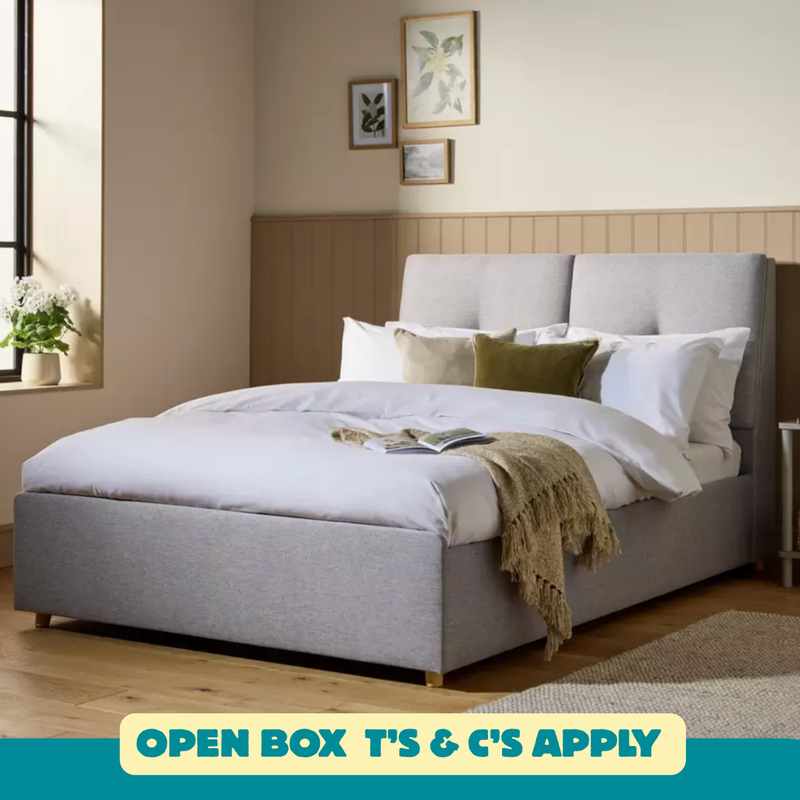 Jakob Double Ottoman Bed Frame - Grey 14375528 (OpenBox- See T's & C's for details)