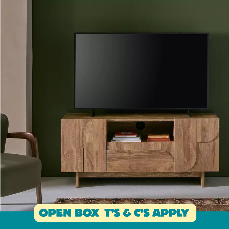 Yassica 2 Door 1 Drawer TV Unit - Oak 17857122 (OpenBox- See T's & C's for details)