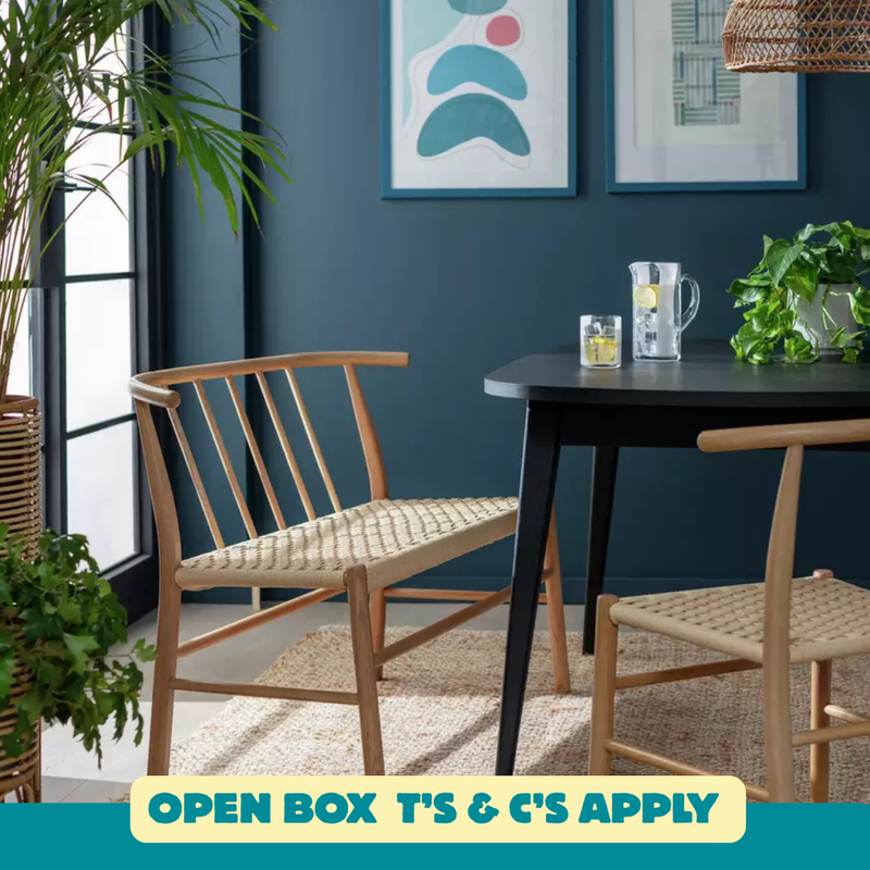 Scottie Solid Oak Dining Bench 14520445 (OpenBox- See T's & C's for details)
