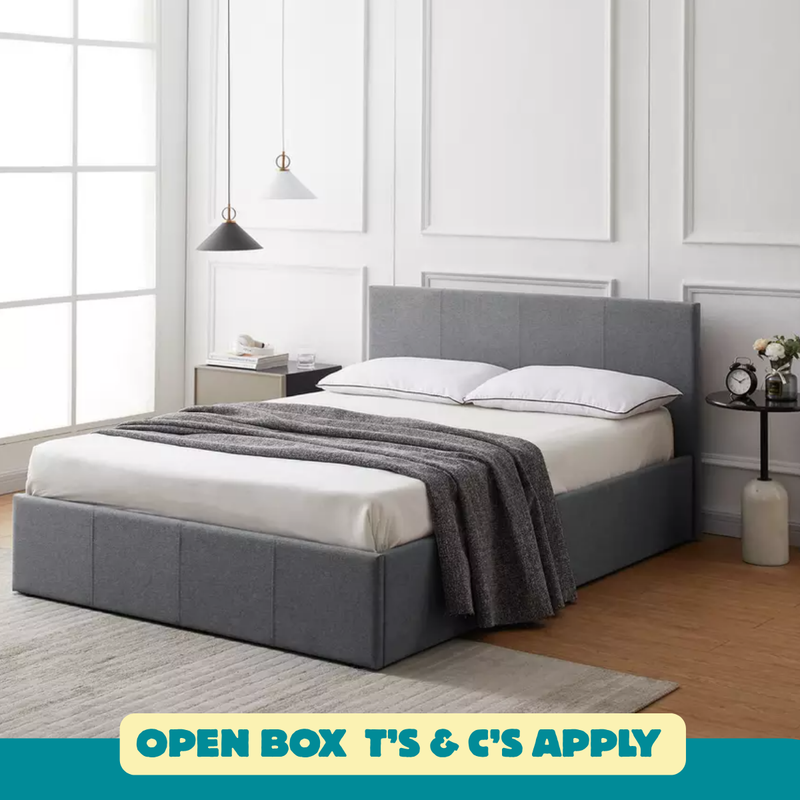 Heathdon Kingsize End Lift Ottoman Bed - Grey 19514212 (OpenBox- See T's & C's for details)