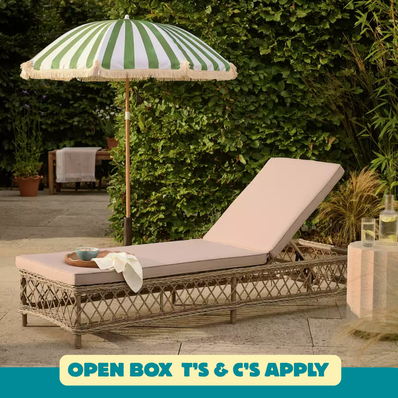 Palermo Sun Lounger - Natural 17734379 (OpenBox- See T's & C's for details)