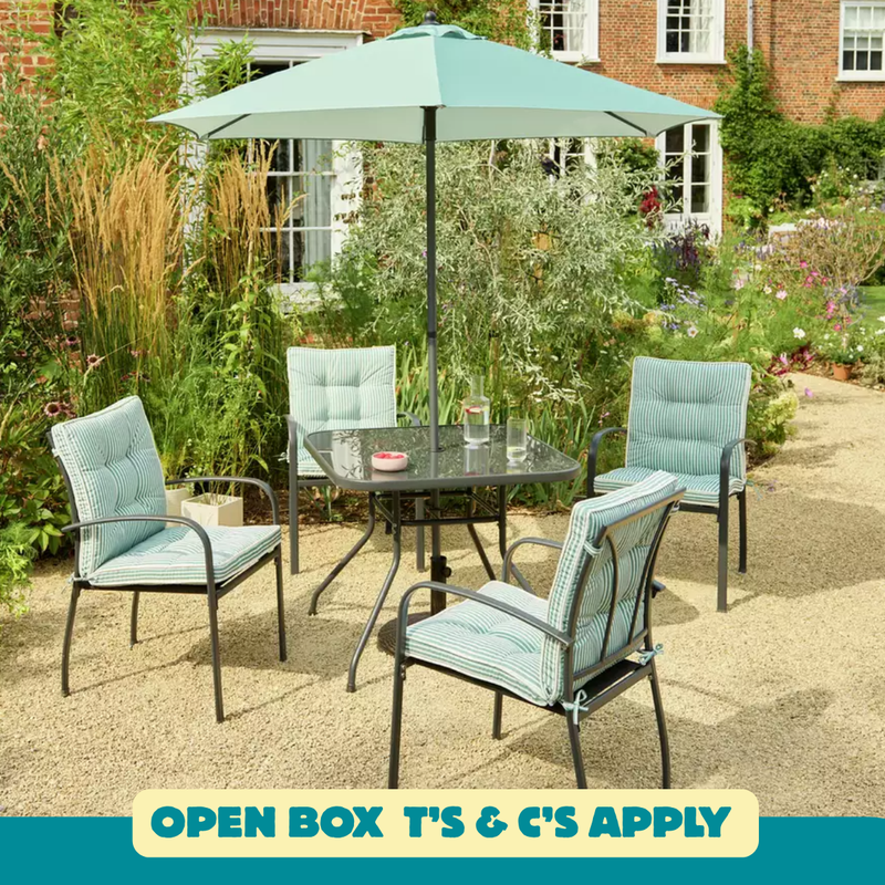 Classic 4 Seater Metal Patio Set 17742392 (OpenBox- See T's & C's for details)