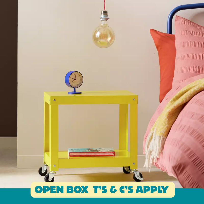 Archie 2 Tier Bedside Table - Yellow 14166878 (OpenBox- See T's & C's for details)