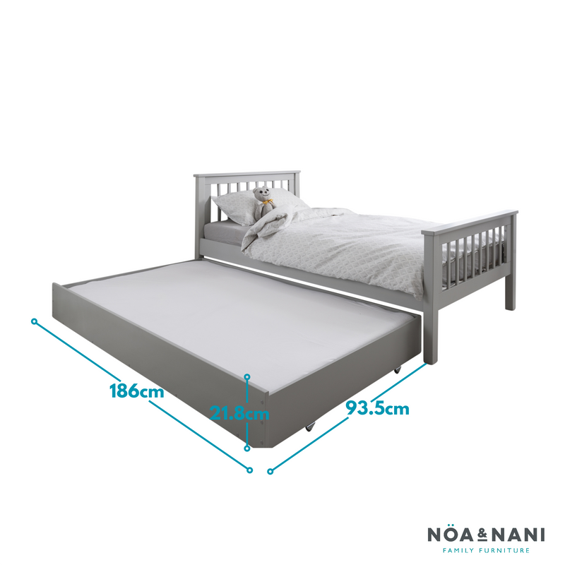 Olaf Pullout Trundle in Silk Grey