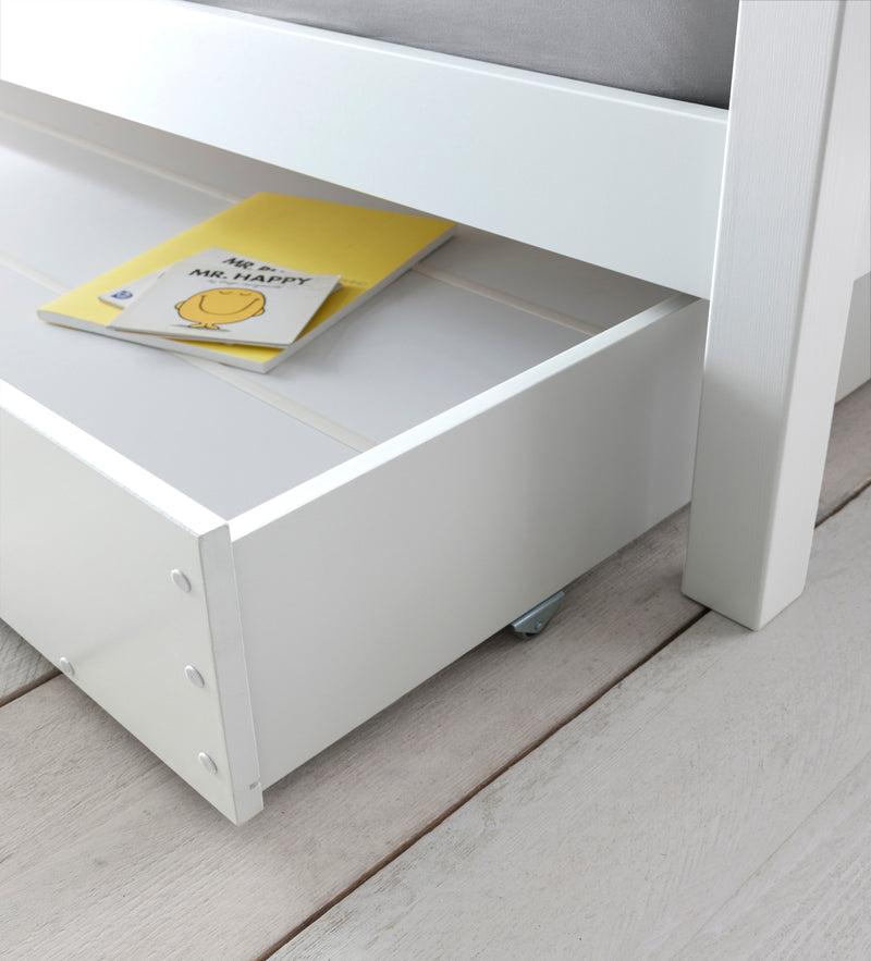 Flo Pull Out Trundle Storage Underbed in White
