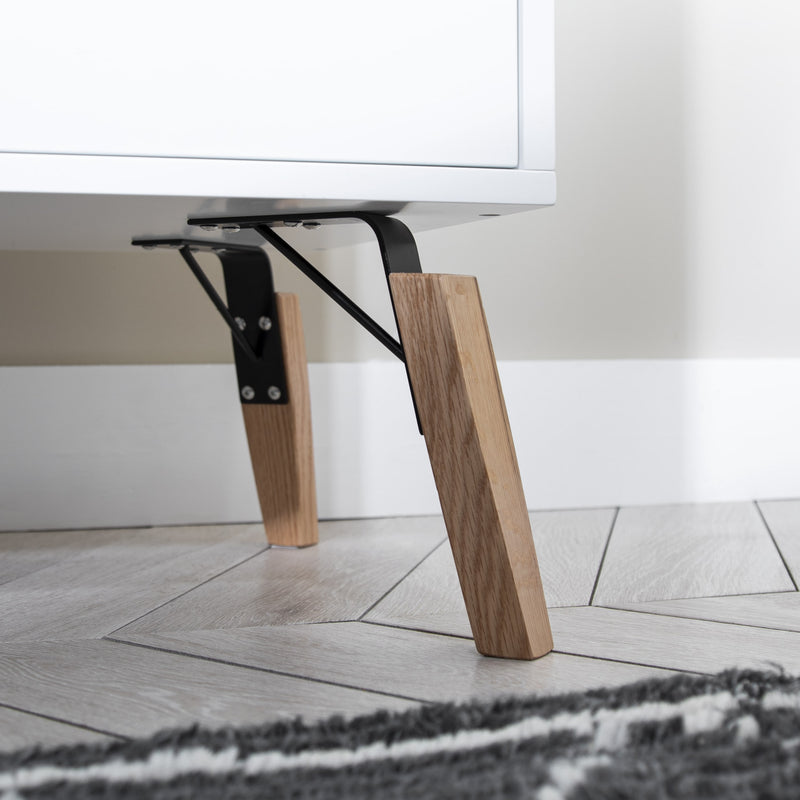 Otto Bedside Table in Classic White