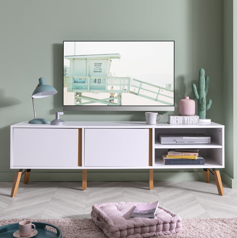 Otto TV Unit in Classic White