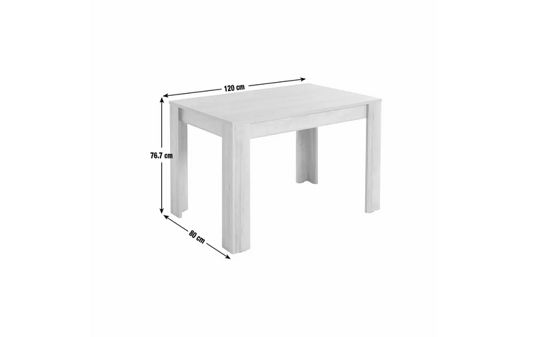 4 Seater Dining Table - Oak Effect 17928532 (OpenBox- See T's & C's for details)