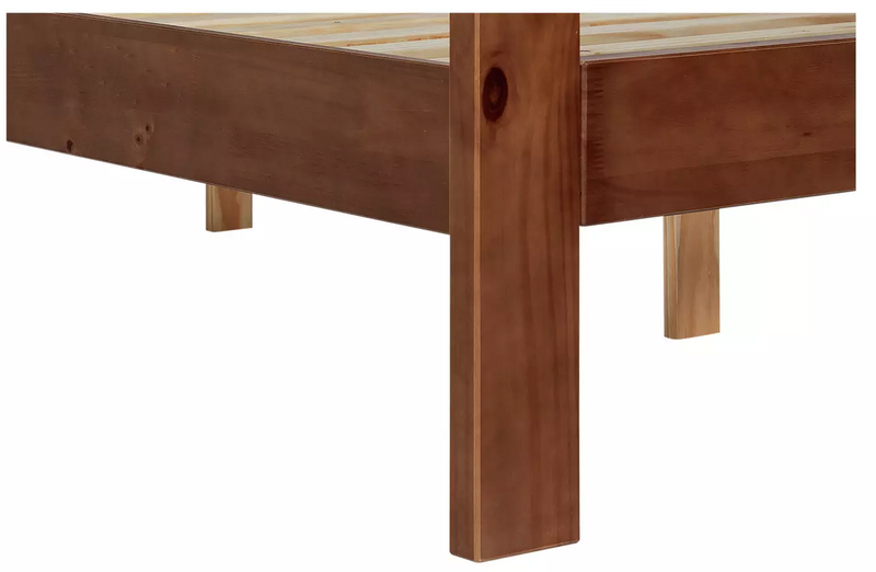Chile Kingsize Wooden Bed Frame - Dark Wood 14987260 (OpenBox- See T's & C's for details)