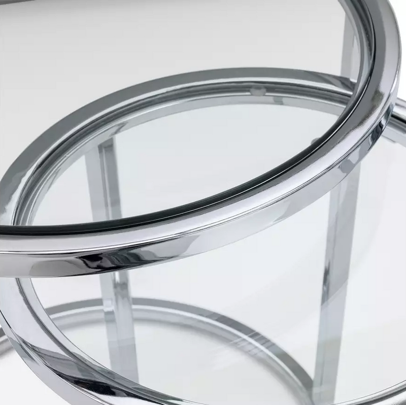 Boutique Nest of 2 Tables - Silver 13208706 (OpenBox- See T's & C's for details)