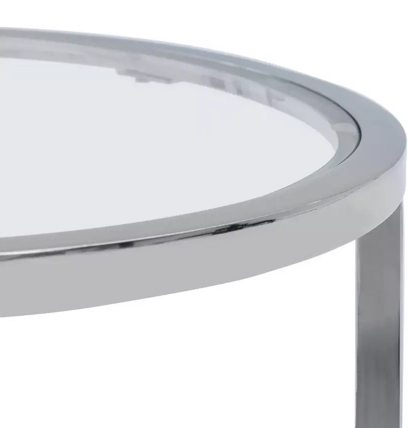Boutique Nest of 2 Tables - Silver 13208706 (OpenBox- See T's & C's for details)