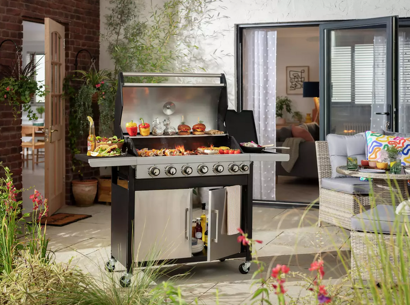 Deluxe 6 Burner Gas BBQ 19539785 (OpenBox- See T's & C's for details)