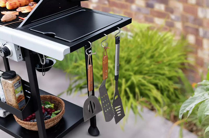 Premium 6 Burner Gas BBQ - Black 19647079 (OpenBox- See T's & C's for details)