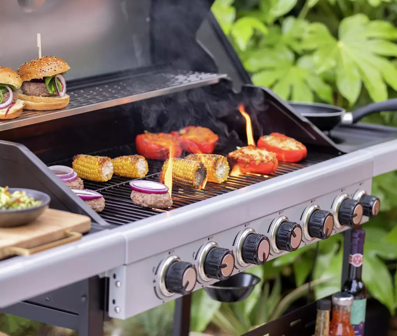 Premium 6 Burner Gas BBQ - Black 19647079 (OpenBox- See T's & C's for details)