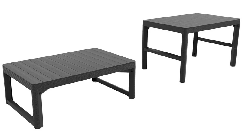 5 Seater Rattan Effect Garden Corner Sofa Set 15812671 (OpenBox- See T's & C's for details)