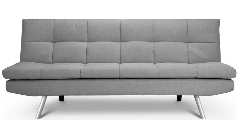 Nolan Fabric 3 Seater Clic Clac Sofa Bed-Grey 17233227 (OpenBox- See T's & C's for details)
