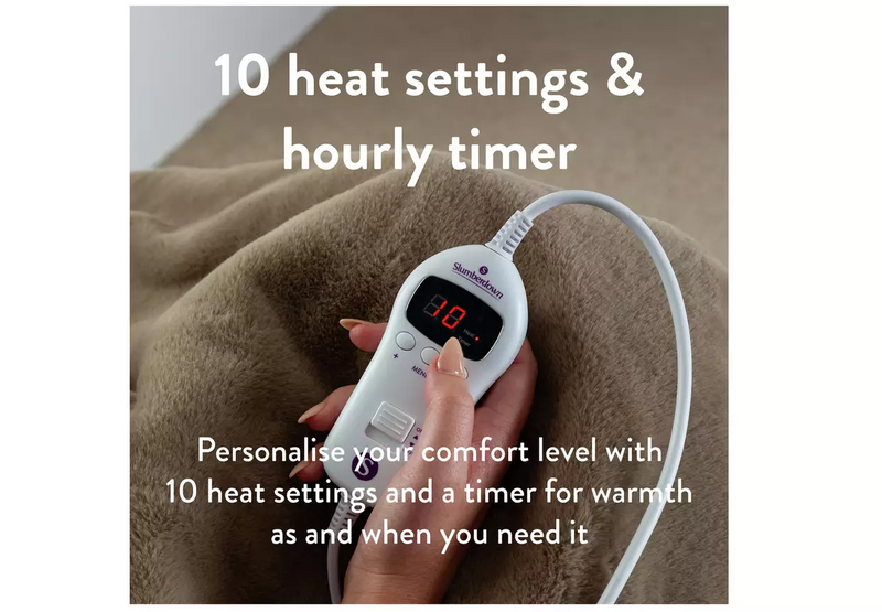 Elegantly Warm Luxury Heated Throw - Natural 13129744 (OpenBox- See T's & C's for details)