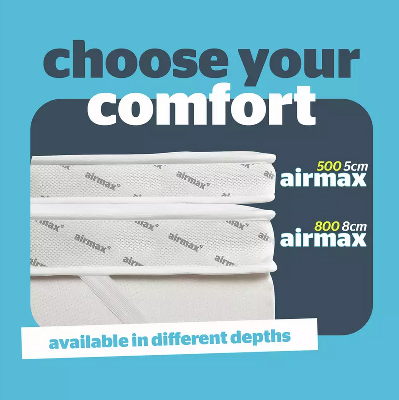Airmax 5cm Mattress Topper - Small Double 14339863 (OpenBox- See T's & C's for details)