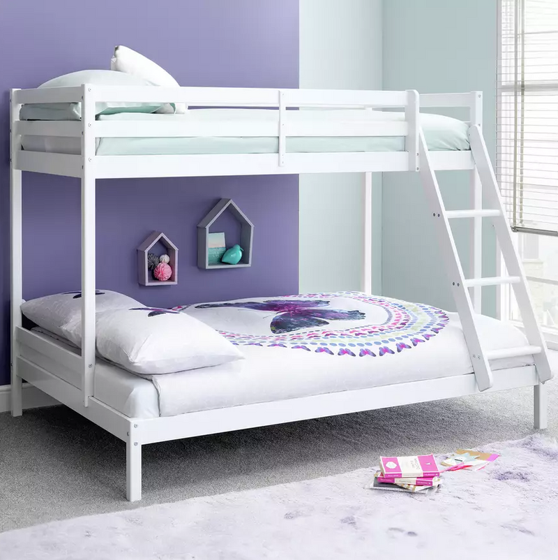 Kaycie Triple Bunk Bed Frame - White 11709939