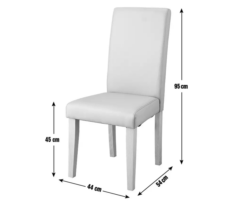 Pair of Midback Dining Chairs - Black 18586715