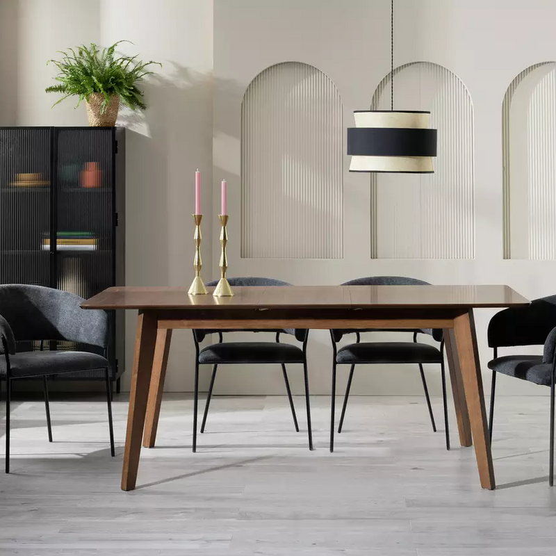 Callan Extending Wood Veneer 4-6 Seater Dining Table 14840132