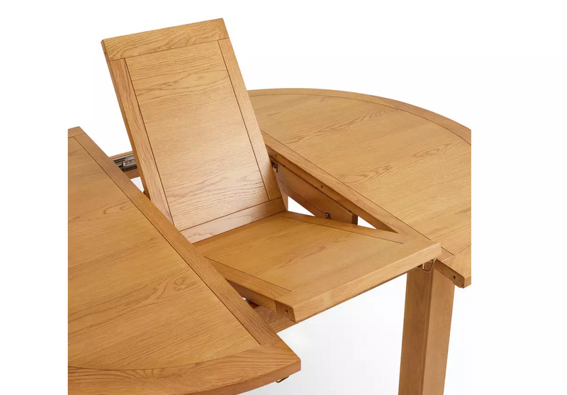 Ashwell 4 Seater Oak Dining Table - Natural 13086533