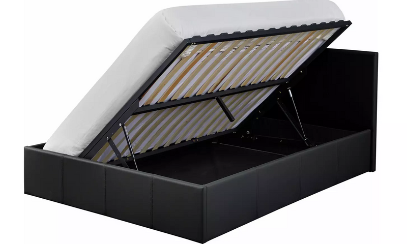 Lavendon Small Double Side Open Ottoman Bed-Black 19514827